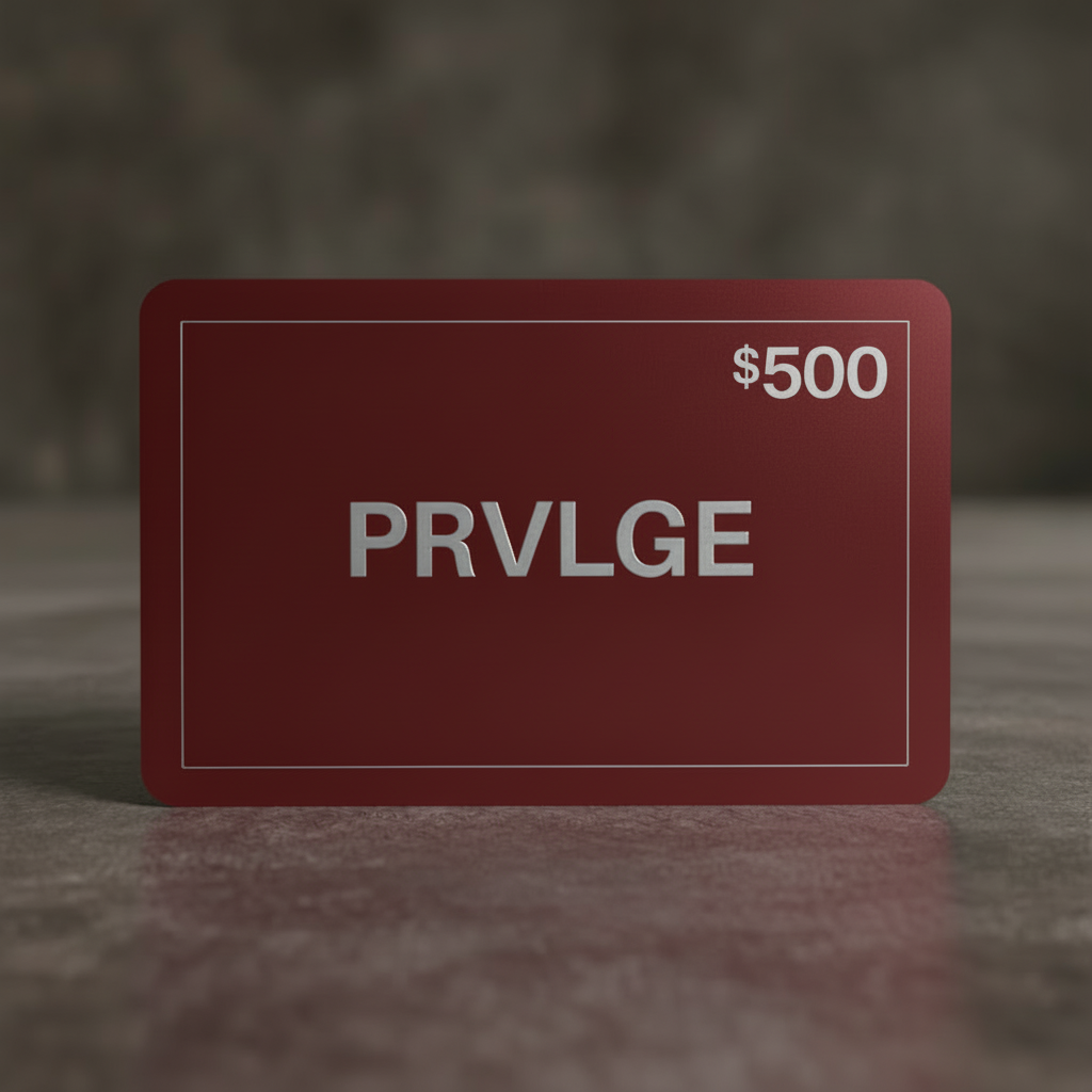 PRVLGE Store Gift Certificate