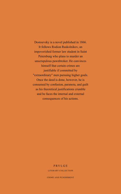 Crime and Punishment - Fyodor Dostoyevsky PRVLGE Literary Collection Edition - Ebook
